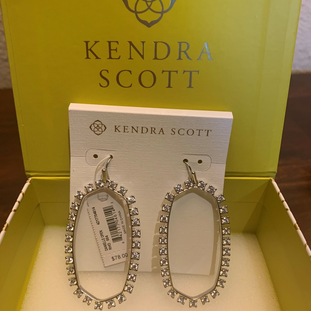 NWT Kendra Scott Danielle Open Frame Earrings